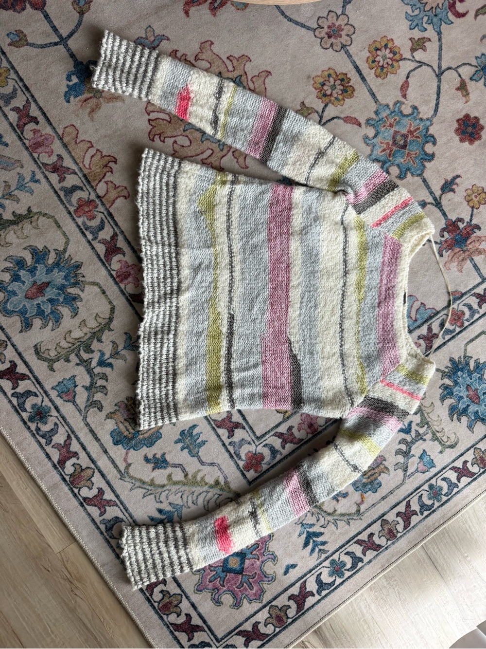 Free People Pastel Knit Sweater - Women